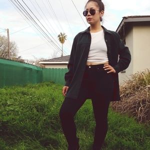Vintage Hunter Forest Green Long Sleeve Shirt Soft